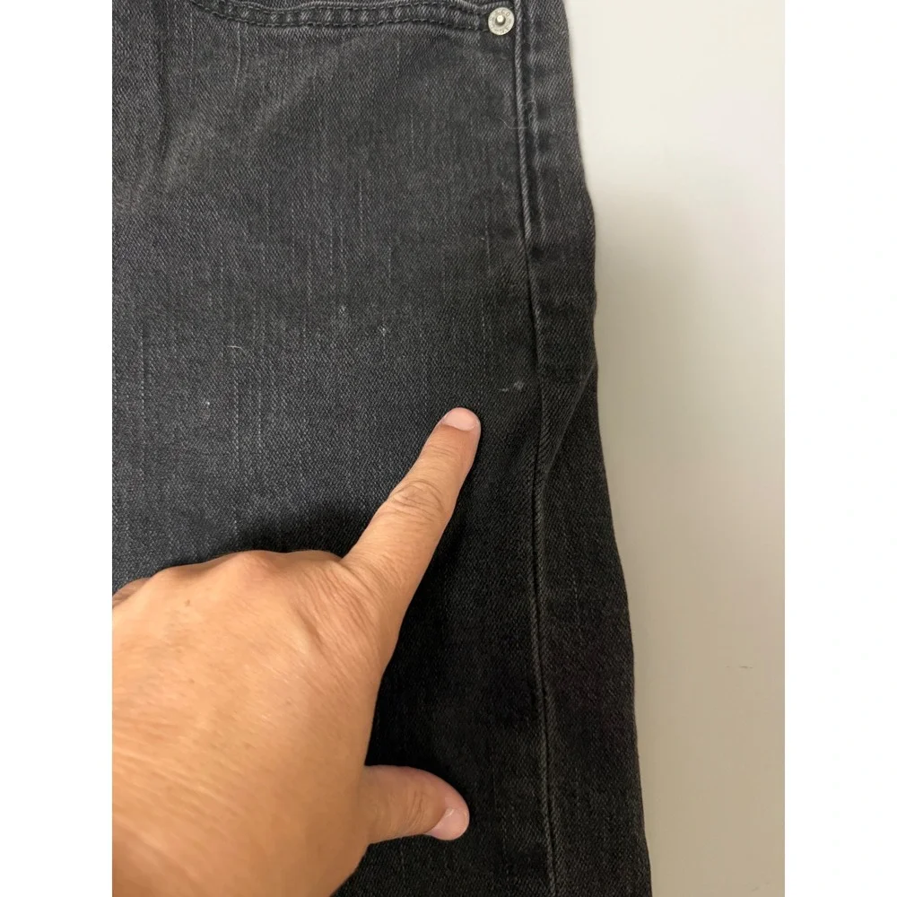 Levi's 508 Regular Taper Jeans Mens 36x32 Faded Black Denim Pants